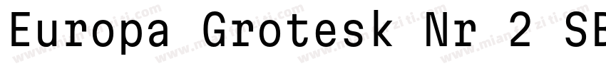 Europa Grotesk Nr 2 SB Lt Regular字体转换